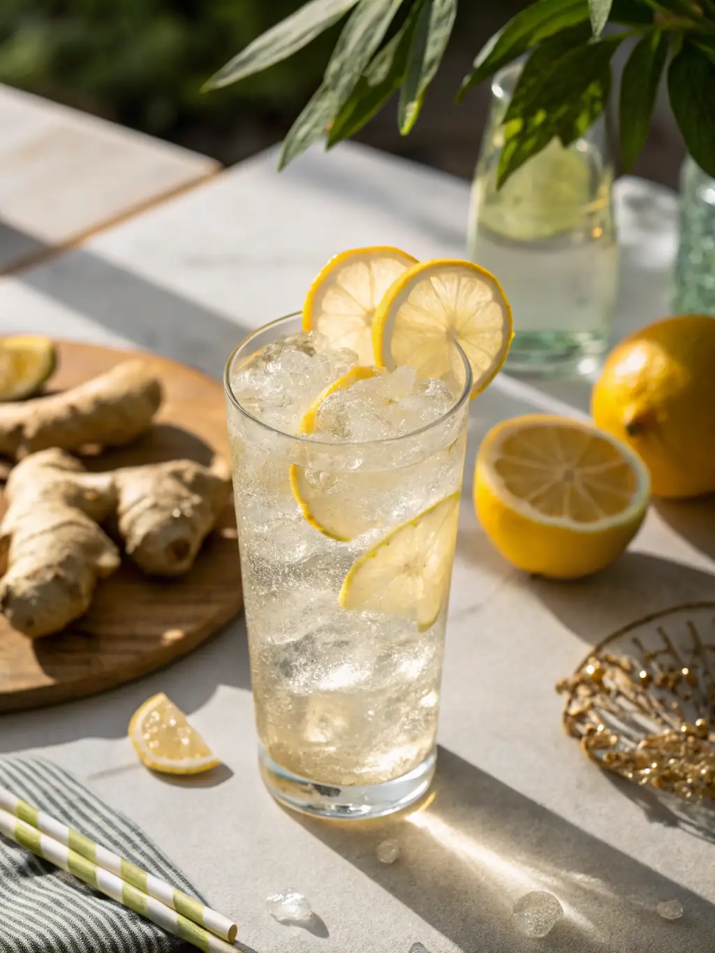 An enticing image of the 'Spotted Mule' cocktail, featuring its refreshing mix of ginger beer, vodka, and lime, served in a copper mug with a lime wedge and mint sprig.